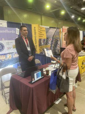 You can sometimes find our team at your local landlord or real estate tradeshow.