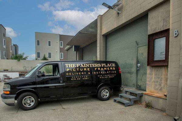 Front entrance of The Painters Place Production Facility, Offices, and Showroom.