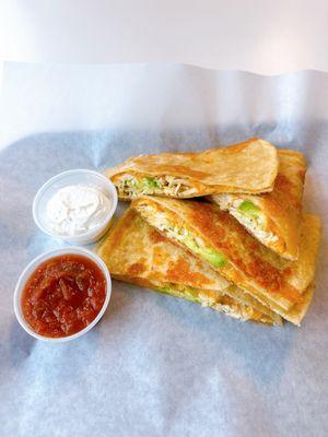 The CAQ, Chicken Avocado Quesadilla!