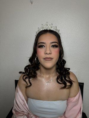 Quinceañera hair and makeup