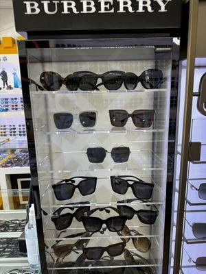 Burberry sunglasses display