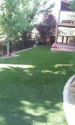 back yard artificial turf