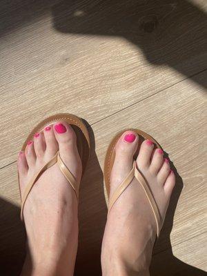 Regular pedicure $30