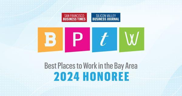 Meriwest CU has been recognized as a Bay Area 'Best Place to Work' for the 5th year in a row by the SF Business Times and SVBJ.