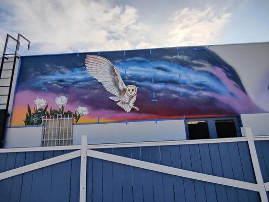 Exterior mural, WIP