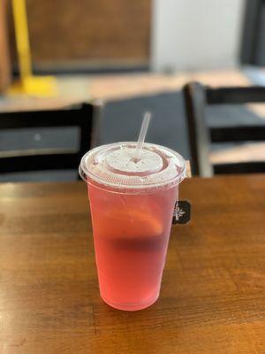 Raspberry Hibiscus Tea Refresher (~$3).