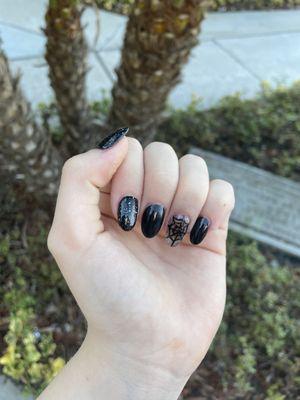 Another view of Halloween nails