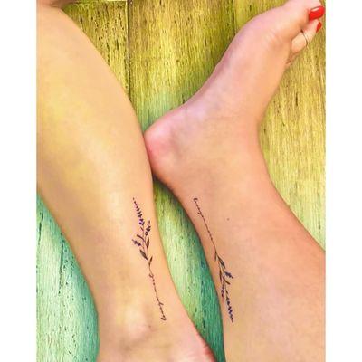 Matching sister tattoos by Jia