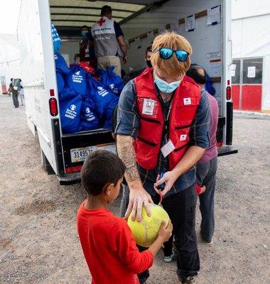 95% of American Red Cross is volunteers.