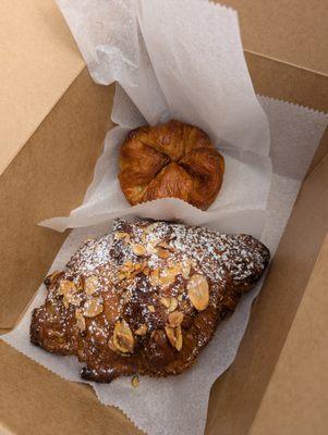 almond croissant and kouign amann