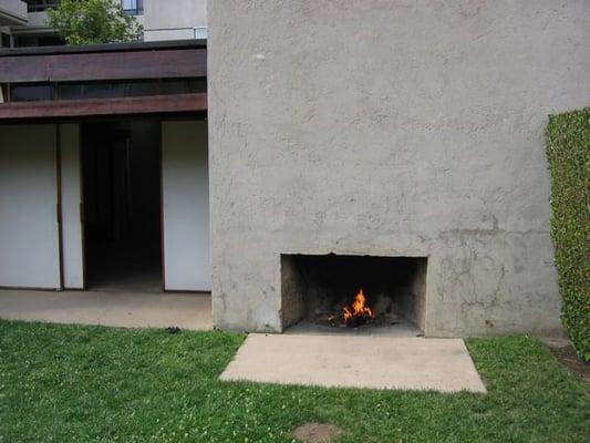 Garden fireplace