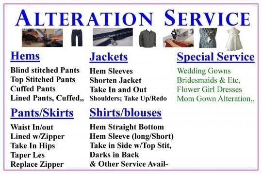 A+ Dry Cleaning & Tailoring- Alteration Services