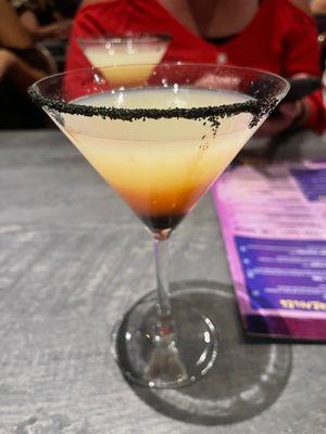 Raspberry lemon drop martini