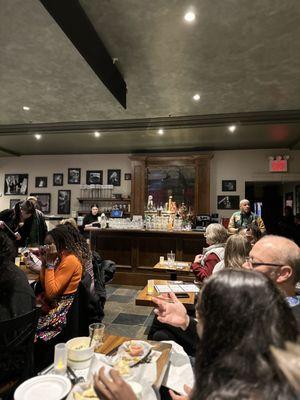 A look at the back bar in the stage area.