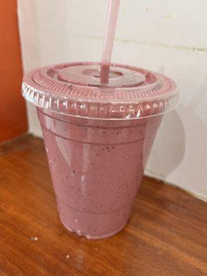 Strawberry, blackberry, blueberry smoothie