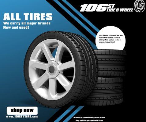 Need new tires? 106St Tire and Wheel has you covered! Visit our tire repair shop in Queens, New York from 7am-12am daily