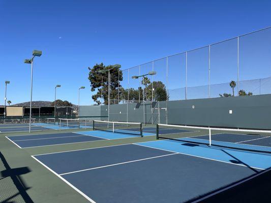 8 pickleball courts