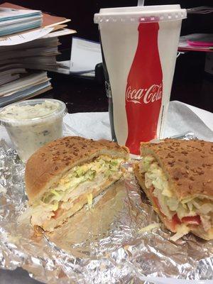 Chipotle Chicken Sandwich the office favorite. Delicious!