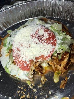 Tostada de Tinga