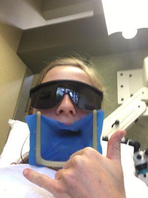 just chillin getting my tooth worked on