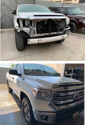 Before and After of a Toyota Tundra