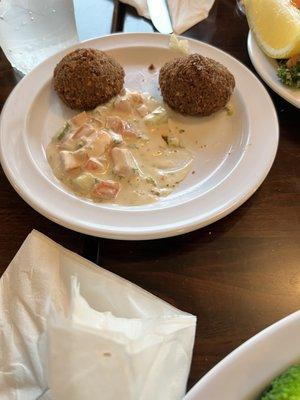 Falafel Plate Cucumber with Yogurt