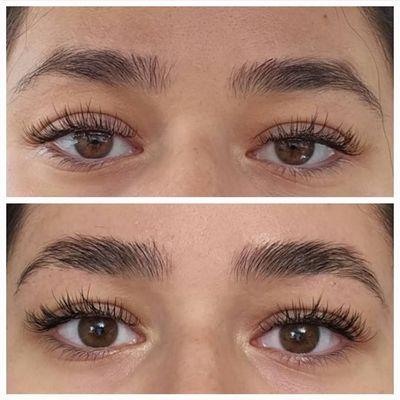 Eyebrow tint and lamination