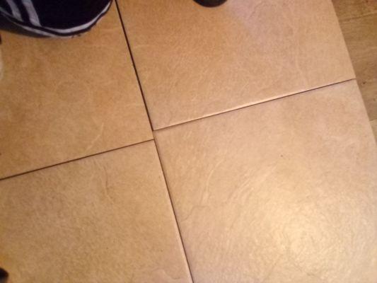 Never had the tile look brand new again till they clean up my floor thanx guys I can eat off of it if I wanted too .