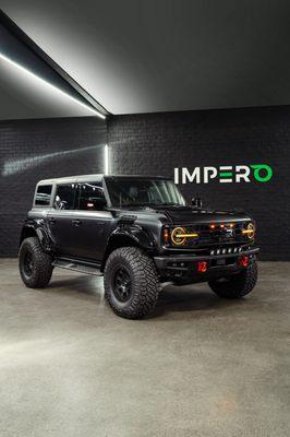 2024 Ford Bronco Raptor protected with matte paint protection film