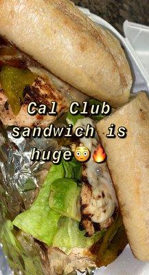 Cal club sandwich (huge)