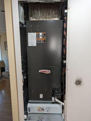 Variable Air Controller. Closet fully lined and insulated.