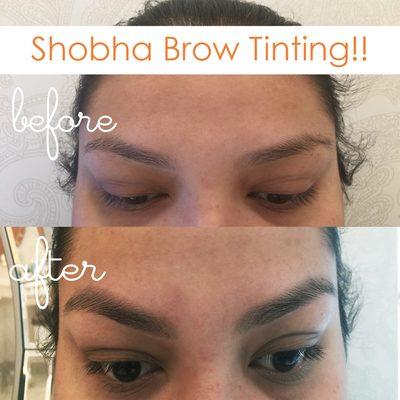 Shobha Brow Tinting is now available at all locations!