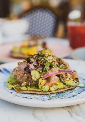 Our tostadas are fan favorites. A must at Crudo.