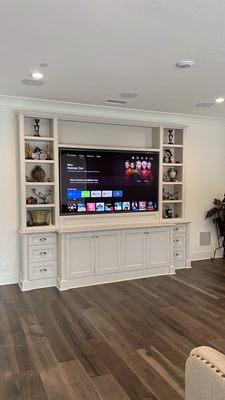 TV and surround sound system