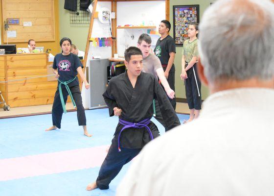 Youth Karate Students Class at TMAA