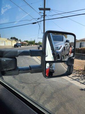 Car on the flatbed