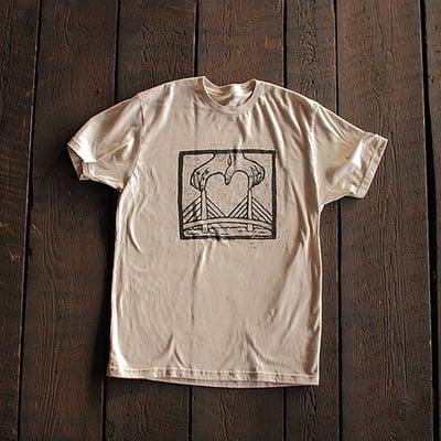 Hearts for Boston Charity Tee - Printed and sold at Emulsion Printhouse, Artwork by the amazing Dan Blakeslee!