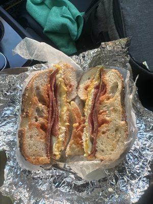 Taylor ham egg and cheese