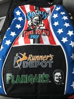 Flanigan's Rock n' Rib 10k race packet