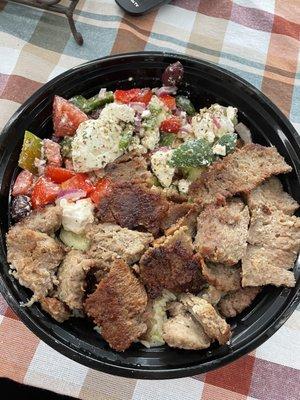 Lamb gyro platter. HUGE and delicious