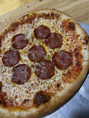 Chorizo- not pepperoni, but chorizo