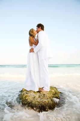 Destination wedding at Playa del Carmen, Mexico.