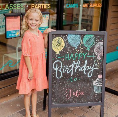 Birthday Parties are the BEST at Kidcreate Studio!