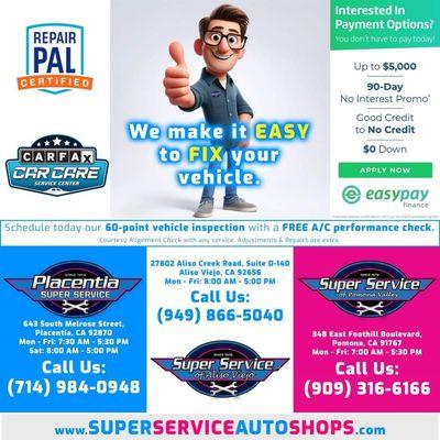 Car Care Maintenance in Aliso Viejo - Easypay Finance