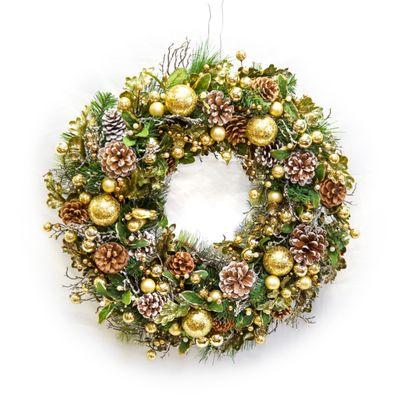 Gold Christmas Wreath