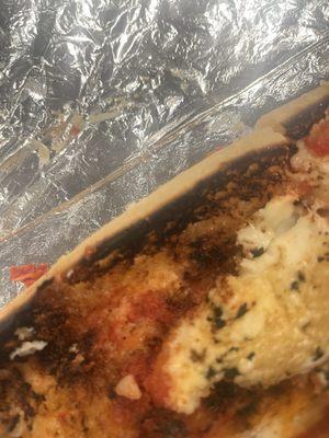 Meatball sub - burned bread