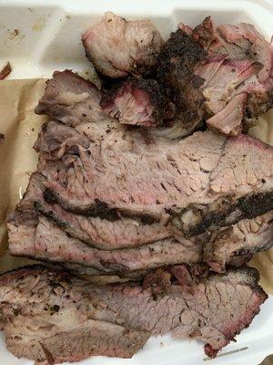 1 pound slow smoked buttery soft brisket