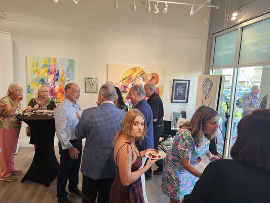 Brunch at Larimart Gallery while Art Exhibition in Naples, FL