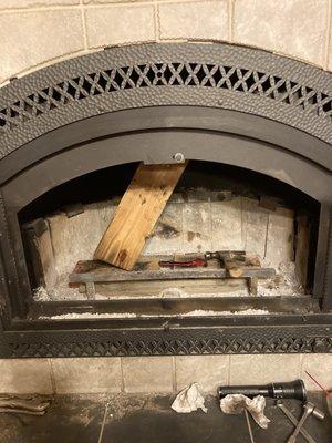 My fireplace mid repair