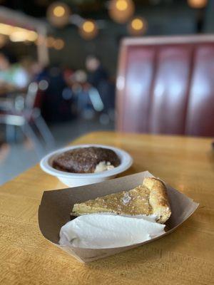 Black bottom maple pie and Five Spice Donut